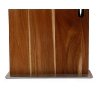 Porte couteaux aimanté cuisine XL avec aiguiseur. Support couteaux cuisine fabriqué en bois massif. Rangement couteaux cuisine robuste et élégant. Bloc de couteaux de cuisine magnetique. (Acacia)