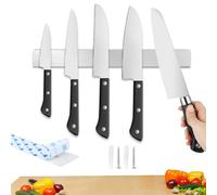 Porte Couteaux Aimanté de Cuisine, MXTIMWAN 40cm Aimant Couteau Mural, Barre Magnétique pour Couteaux, Barre Aimantée Porte Couteaux Aimanté de Cuisine avec Aimant Extra Puissant pour Les Couteaux