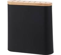 Porte-couteaux avec compartiments 23x8x23,5cm noir