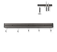 Porte-couteaux magnétique avec crochets, longueur 450 mm - Hendi 820308