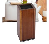 Porte-couteaux magnétique en bois rotatif à 360° double face pour les amateurs de cuisine, maison, café, appartement, cuisine, bar, magasin de fruits, tiroir, club, restaurant