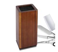 Porte-couteaux magnétique - Support en bois pivotant à 360°, rangement double face, bloc de rangement robuste pour plan de travail | Accessoire de cuisine pour amateurs de cuisine, chefs professionnel