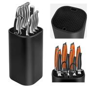 Porte Couteaux sans Couteaux, Blocs Couteaux Vides de Cuisine, Universel Porte-Couteaux Noir, Support Couteau de Cuisine, Rangement Couteaux Cuisine