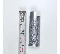 Porte-Couvercle De Briquet À Gaz Blindé En Métal,Pocommuniste,Étui À Briquet,Protection Générale Du Corps En Plastique,Creux,Arabesque,J3,J5,J6 - Type J3-Silver