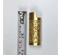 Porte-Couvercle De Briquet À Gaz Blindé En Métal,Pocommuniste,Étui À Briquet,Protection Générale Du Corps En Plastique,Creux,Arabesque,J3,J5,J6 - Type J5-Gold