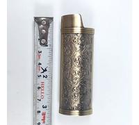 Porte-Couvercle De Briquet À Gaz Blindé En Métal,Pocommuniste,Étui À Briquet,Protection Générale Du Corps En Plastique,Creux,Arabesque,J3,J5,J6 - Type J6-Bronze