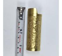 Porte-Couvercle De Briquet À Gaz Blindé En Métal,Pocommuniste,Étui À Briquet,Protection Générale Du Corps En Plastique,Creux,Arabesque,J3,J5,J6 - Type J6-Gold