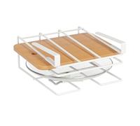 Porte-Couvercles de Casserole Support de Séchage Suspendu sous Armoire | Organisateur de Casseroles et Poêles sous Placard pour Four Cuisinière Tiroir Épicerie Planche à Découper Ustensiles