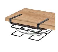 Porte-Couvercles de Casserole Support de Séchage Suspendu sous Armoire | Organisateur de Casseroles et Poêles sous Placard pour Four Cuisinière Tiroir Épicerie Planche à Découper Ustensiles