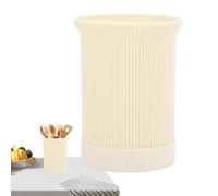 Porte-couverts - 11,5 x 11,5 x 14,5 cm Design élégant avec drainage, organisateur durable pour cuillère et fourchette en PP, récipient multifonctionnel pour ustensiles de cuisine | Porte-baguettes