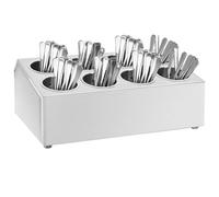 Porte-couverts 8 Grilles Porte-ustensiles Support Panier Organisateur Baguettes Couteaux Cuillers Cuisine Rectangulaire Acier Inoxydable