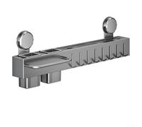 Porte-couverts à ventouse avec 8 crochets pour organiser les ustensiles de cuisine, les couteaux et les serviettes avec outil d'installation pour surfaces lisses