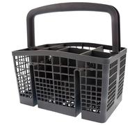 Porte-couverts compatible avec panier à couverts Beko authentique gris pour lave-vaisselle 1751500200 et avec lot de 2 capuchons pour rail de lave-vaisselle The Gift (avant et arrière) (1887460100