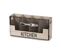 Porte-couverts en bois 4 compartiments Vendos85