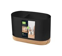 Porte-couverts - Porte-ustensiles De Cuisine Avec Base En Bois | Égouttoir À Couverts | Égouttoir À Couverts | Organisateur De Couverts Pour Pots À Ustensiles | Pot À Couverts Pour Ustensiles De Cuisi
