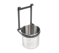 Emuca - Seau porte-couverts de cuisine à suspendre - Acier chromé, gris anthracite