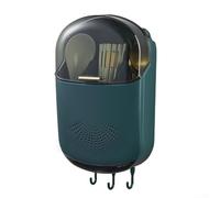 Porte-couverts pour cuillère, fourchette, ustensiles de rangement, montage mural, compact et essentiel pour chaque cuisine (vert)