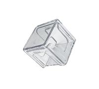 Porte-craie de billard - Étui de rangement transparent en acrylique 32 x 32 x 29 mm | Organiseur d'accessoires de queue de billard | Boîte de protection professionnelle carrée portable pour équipement