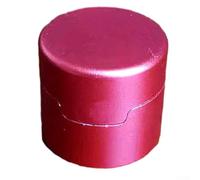 Porte-craie magnétique en alliage d'aluminium pour queue de billard, snooker et queue de billard qui garantit que la craie reste sèche et sécurisée (rouge)