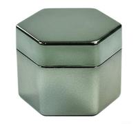 Porte-craie magnétique pour billard hexagonal, étui portable avec aimant, récipient à craie de billard gris et accessoires