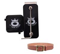 Porte-Craie magnétique pour Queue de Billard avec Clip de Ceinture, Clip de Ceinture de Billard, étui à Craie Portable pour et Billard, Accessoires d'outils Pratiques, Blanc, Noir, 5,7 x 2,6