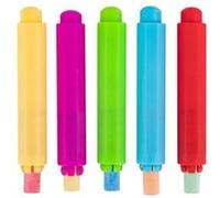 Apli 19025 - Lot de 5 porte-craies ajustables - Ø 9 mm - Chalk holder - Pince à craie réglable Assorties