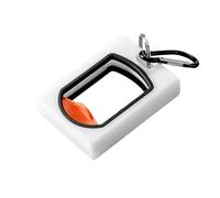 Porte-cravates avec porte-clés pour ceinture à outils, organisateur d'attaches de câble phosphorescentes pour fils et cordons, blanc, 60 x 78 mm