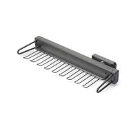 Porte cravates latéral extractible 9 crochets Quartz - finition titane EMUCA