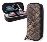 Porte-Crayon Art Déco Shell Pochette À Crayons De Grande Capacité Organisateur De Papeterie Avec Fermeture À Glissière Pour Le Bureau De L'école, Trousse De Maquillage Cosmétique Multifonction