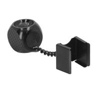 Porte-crayon de billard en alliage d’aluminium 2 en 1 avec pique-pointe de queue, étui portable pour craie de billard et de snooker pour les joueurs, outil de maintenance de la que (Noire)