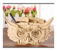 Porte-crayons chouette
