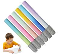 Porte-crayons en métal - Manchon allongeur en acier inoxydable | 6/8 pièces de pinces à stylo en métal | Extension de crayon à double tête pour artistes, crayons de couleur courts, crayons de couleur
