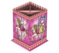 Porte-crayons Gorjuss Carousel Rose Carton (8.5 x 11.5 x 8.5 cm)