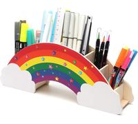 Porte-Crayons/Organisateur Arc-En-Ciel Des Autocollants Étoiles Pour Le Bricolage Créatif Décoration, Rangement De Bureau, Papeterie Pour Étudiants, Rangement, Porte-Stylo