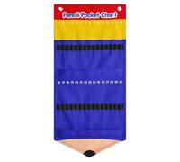 Porte-crayons pour classe Support Mural Sangle Élastique 30 Fentes Gain | Pochette Murale Porte-Crayons Classe Pour Bureau École Primaire École À La Maison Élève Enseignant