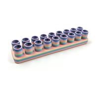 Porte-crayons pour enfants - Compatible avec Stabilo Woody - 18 compartiments - Arc-en-ciel (droit)
