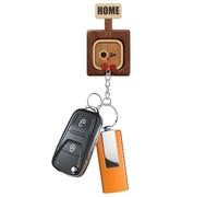 Porte-crochets muraux - support en bois - Accessoire d'organisation de la maison - Design fonctionnel et polyvalent avec construction solide - Rangement polyvalent pour manteaux, serviettes