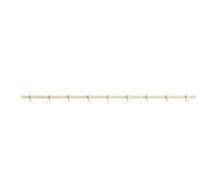 String Furniture Porte-crochets Relief 123cm couleur cendre lxHxP 123x5,2x4,7cm