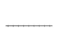 String Furniture Porte-crochets Relief 123cm gris lxHxP 123x5,2x4,7cm