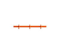 String Furniture Porte-crochets Relief 41cm orange lxHxP 41x5,2x4,7cm