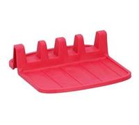 Porte-cuillère Compact en Silicone Antidérapant 15x14cm Rouge