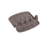 Porte-cuillère Compact en Silicone Antidérapant 15x14cm Taupe