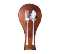 Porte-Cuillère en Bois | Repos-Cuillère pour Poêle et Protège Plan de Travail | Décor de Buffet Maison Restaurant BBQ Campagne Pique-Nique Jardin Mariage Plein Air pour Comptoir