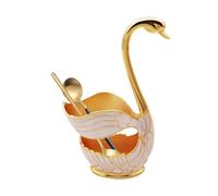 Porte-cuillère en forme de cygne | Organisateur de cuillère à café de fourchette de support de base de cygne de dîner en métal - Support de rangement de vaisselle en forme de, Base pour couverts