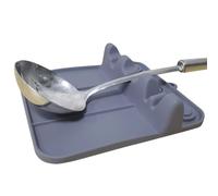 Porte-Cuillère en Silicone - Antidérapant et Lavable au Lave-Vaisselle,Repose-Cuillère En Silicone Pour Plan De Travail,Pour Préparation De Repas Maison Appartement Barbecue Rassemblement Familial