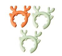 Porte-cuillère pour pot, repose-cuillère à raviolis,Ensemble de 3 repose-cuillère en silicone, support de spatule en forme de cerf - Gadgets de cuisine multifonctionnels, porte-cuillère pour spatules,