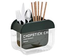 Porte-Cuillères, avec un Bac de Drainage Détachable, Range-Cuillères avec Plateau Amovible, pour les Fourchettes, la Télécommande, le Peigne, la Brosse à Maquillage, la Cuisine, le Restaurant, le Comp