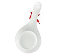 Porte-cuillères de Noël en Céramique Blanche, Style Cuillère | Repose Cuillère la Cuisine, Table de Fête, Anti-roulement, pour Fourchettes et Cuillères de Service