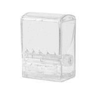 Porte-cure-dents avec bouton créatif transparent - Distributeur de cure-dents pour cuisine et restaurant
