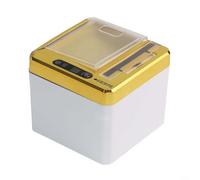 Porte-cure-dents électrique avec capteur automatique, boîte de rangement alimentée par USB pour cuisine et salle à manger, peut contenir jusqu'à 250 cure-dents, matériau ABS en noir/gris/doré (doré)